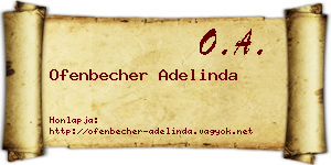 Ofenbecher Adelinda névjegykártya